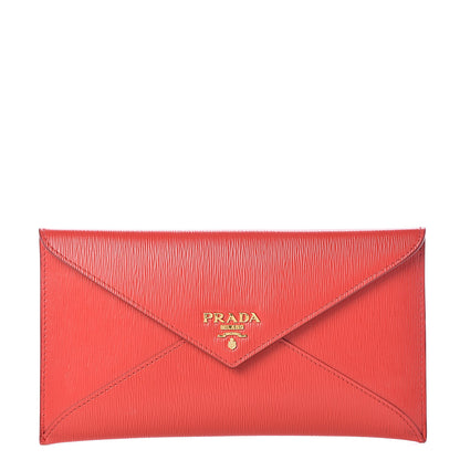 Prada Vitello Move Envelope Wallet Lacca 1 of 7