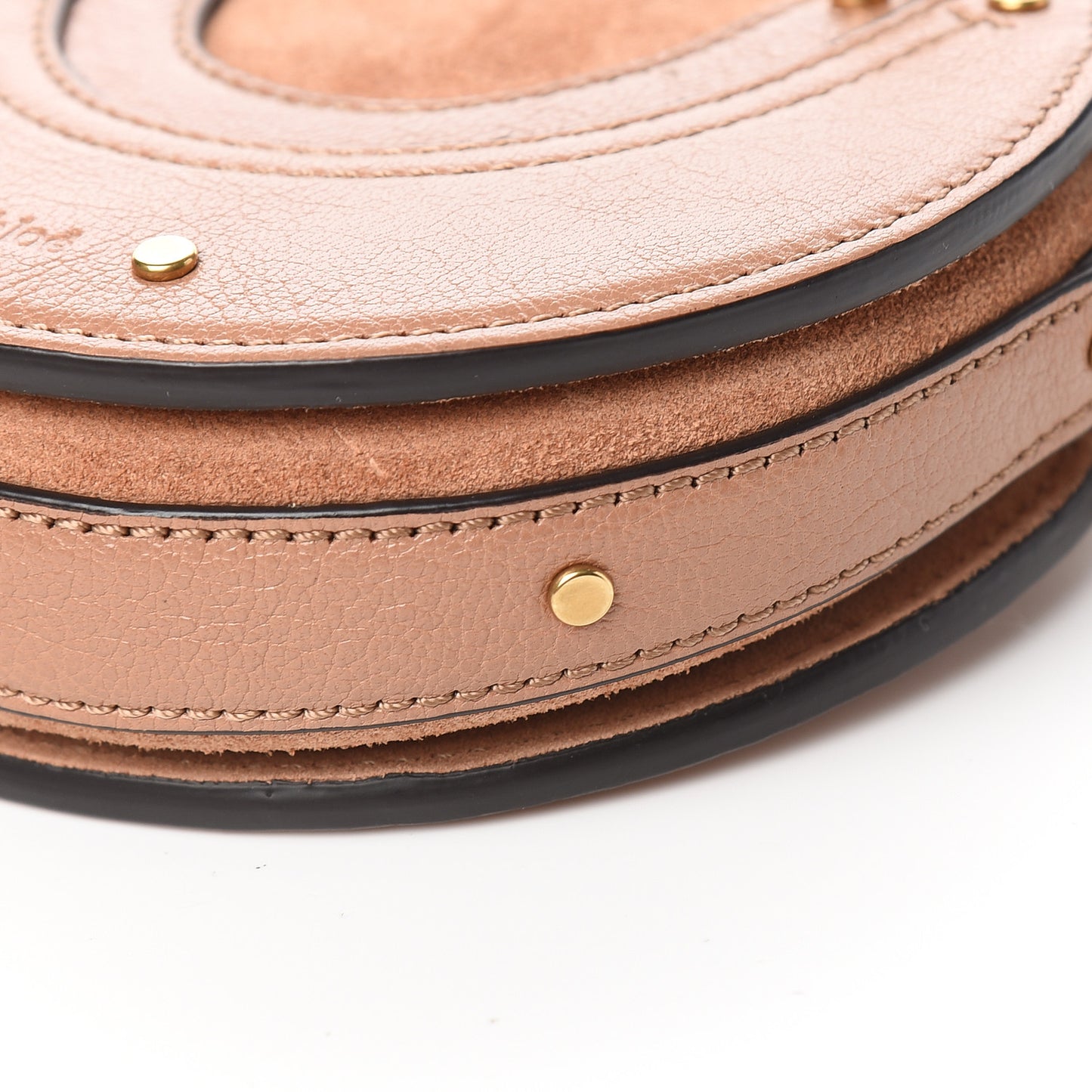 Goatskin Suede Mini Pixie Bag Nougat