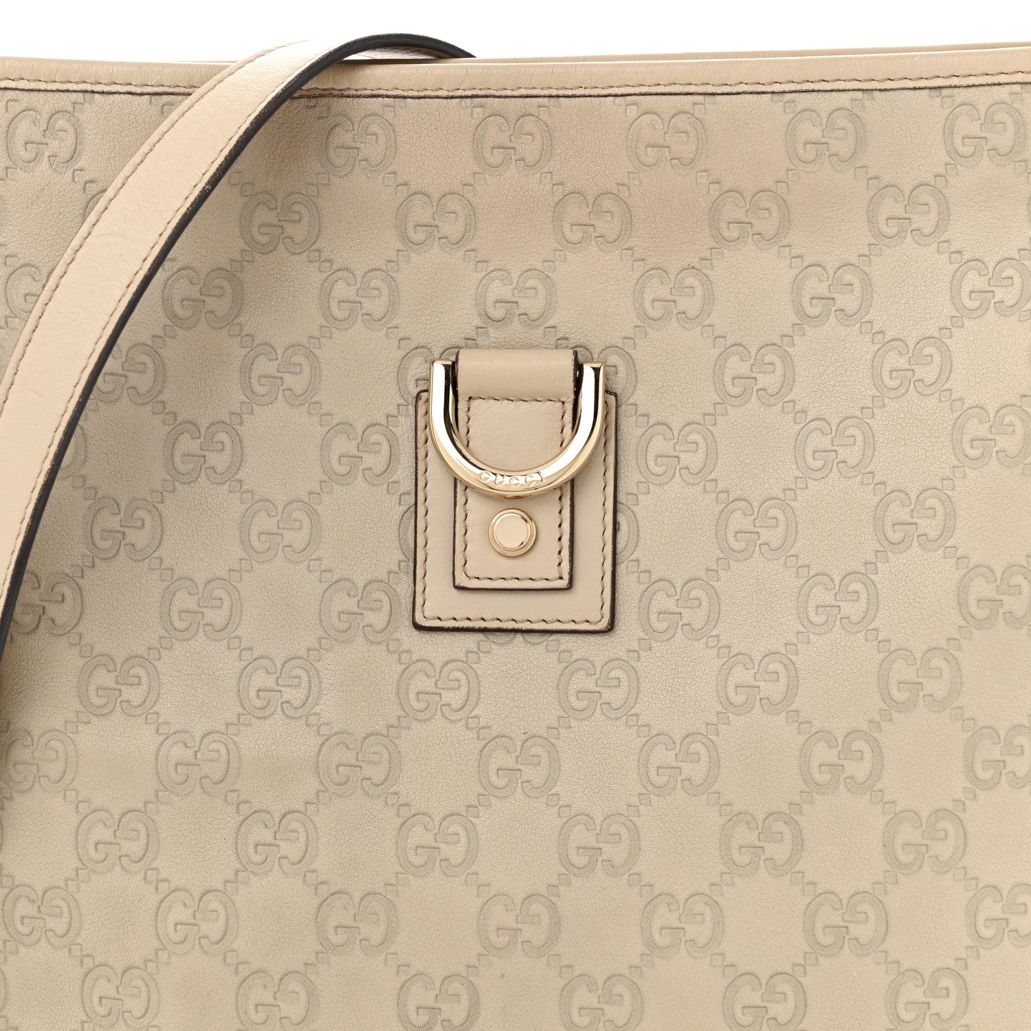 Gucci Guccissima Abbey Messenger Bag Off White 8 of 15