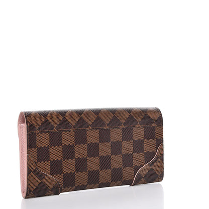 Louis Vuitton Damier Ebene Caissa Wallet Rose Ballerine 3 of 8