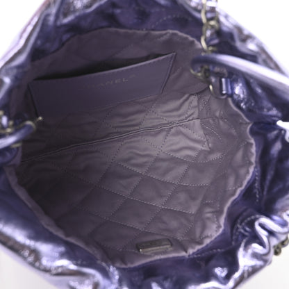Chanel Metallic Calfskin Quilted Mini Chanel 22 Lilac 5 of 11