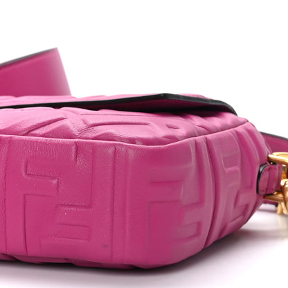 Fendi Nappa FF 1974 Embossed Baguette Ciclamino Pilar 8 of 8