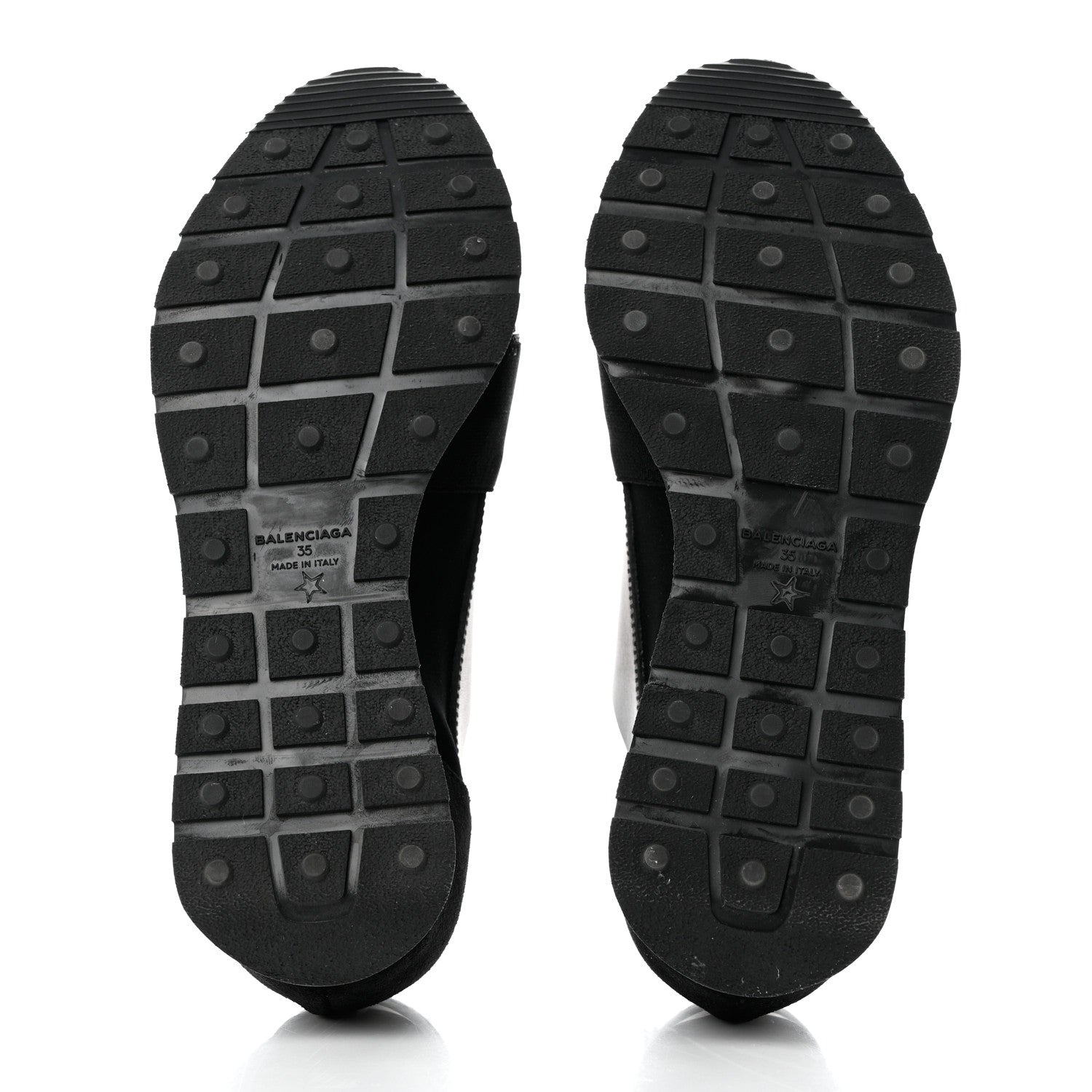 Balenciaga Mesh Calfskin Neoprene Suede Womens Race Runner Sneakers 35 Black 5 of 7