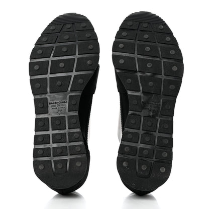 Balenciaga Mesh Calfskin Neoprene Suede Womens Race Runner Sneakers 35 Black 5 of 7