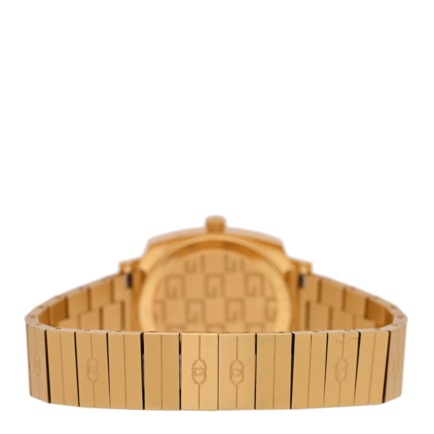 Gucci Stainless Steel 27mm Grip Quartz Watch Gold 1856521