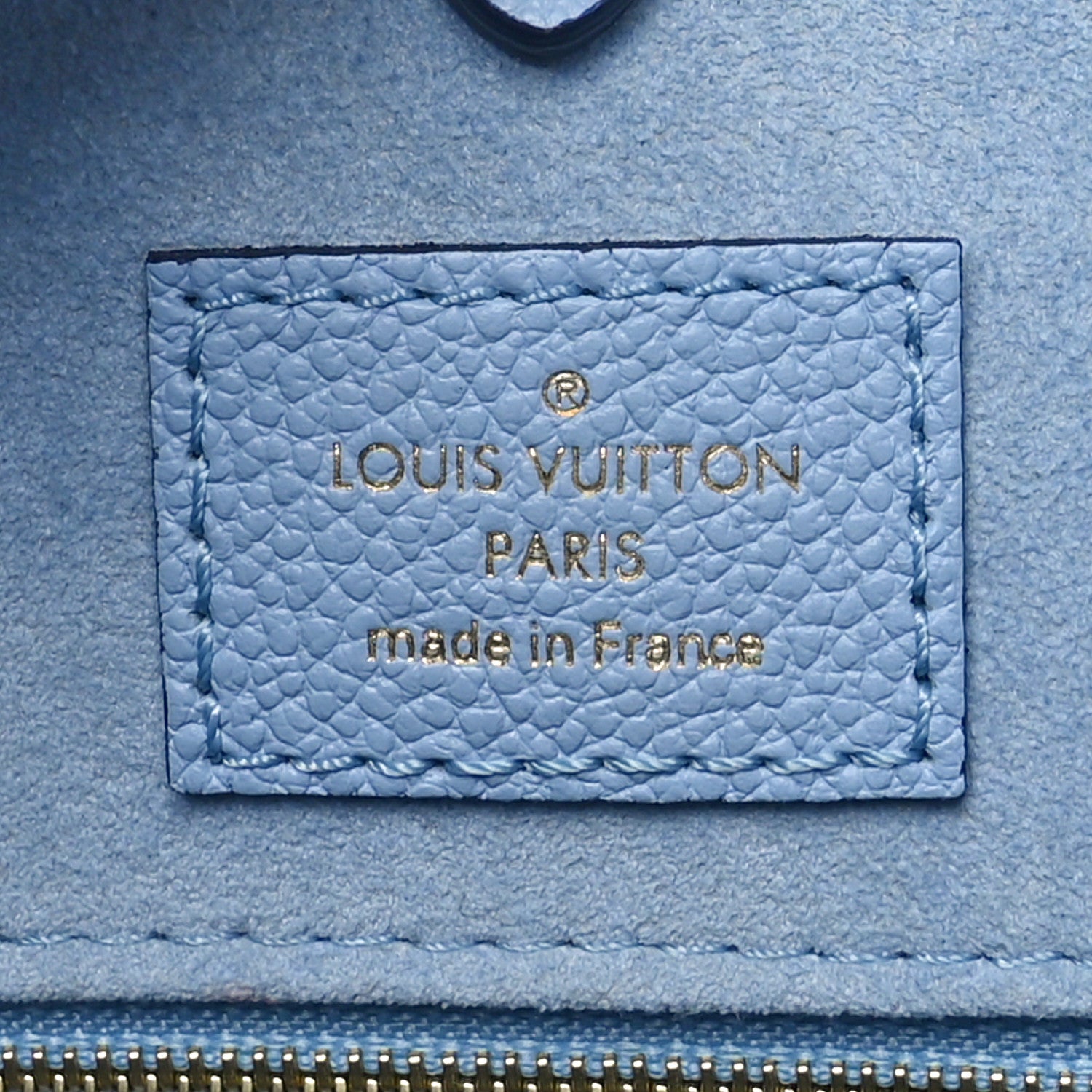 Louis Vuitton Empreinte Monogram Giant By The Pool Onthego MM Summer Blue 6 of 10