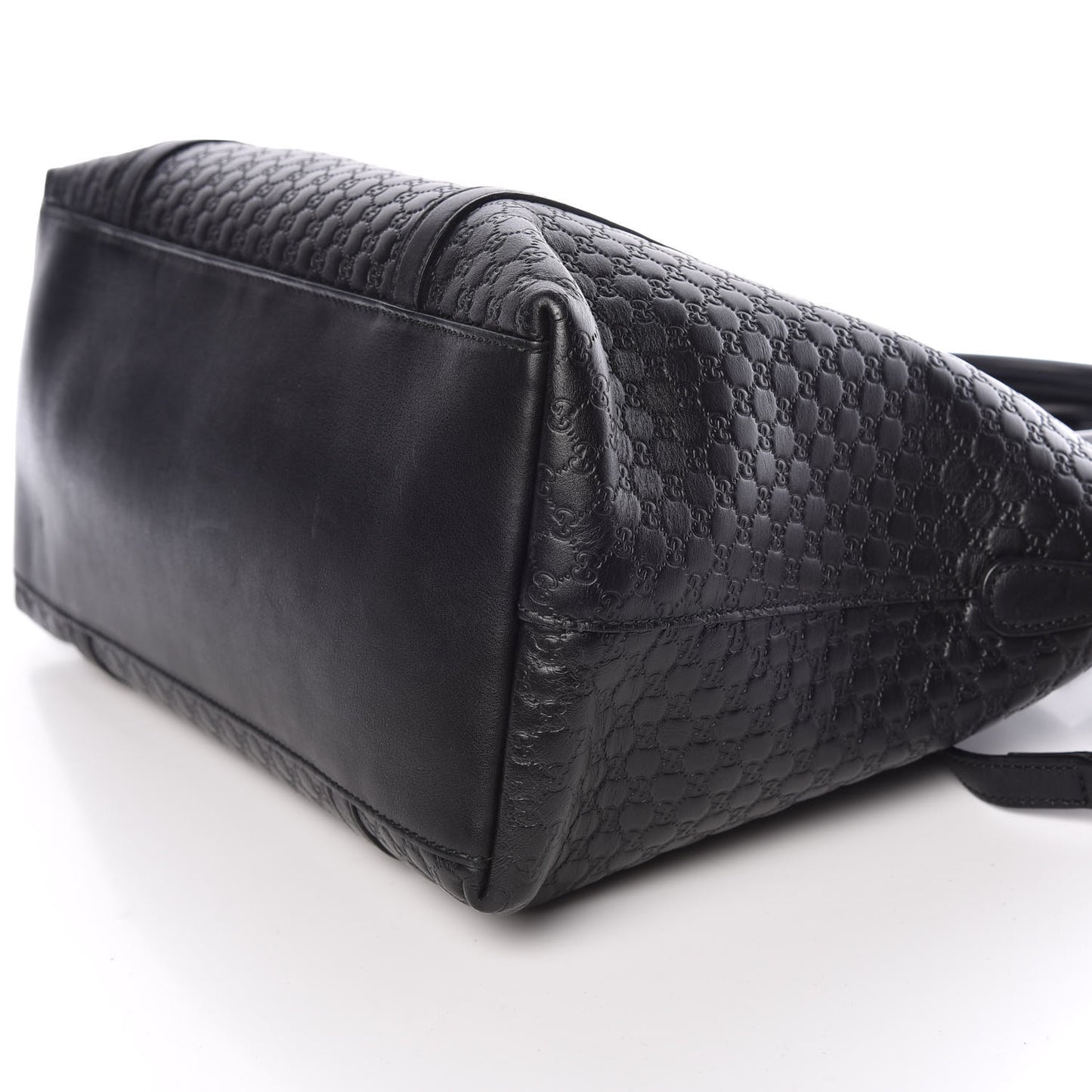 Soft Microguccissima Dome Satchel Black