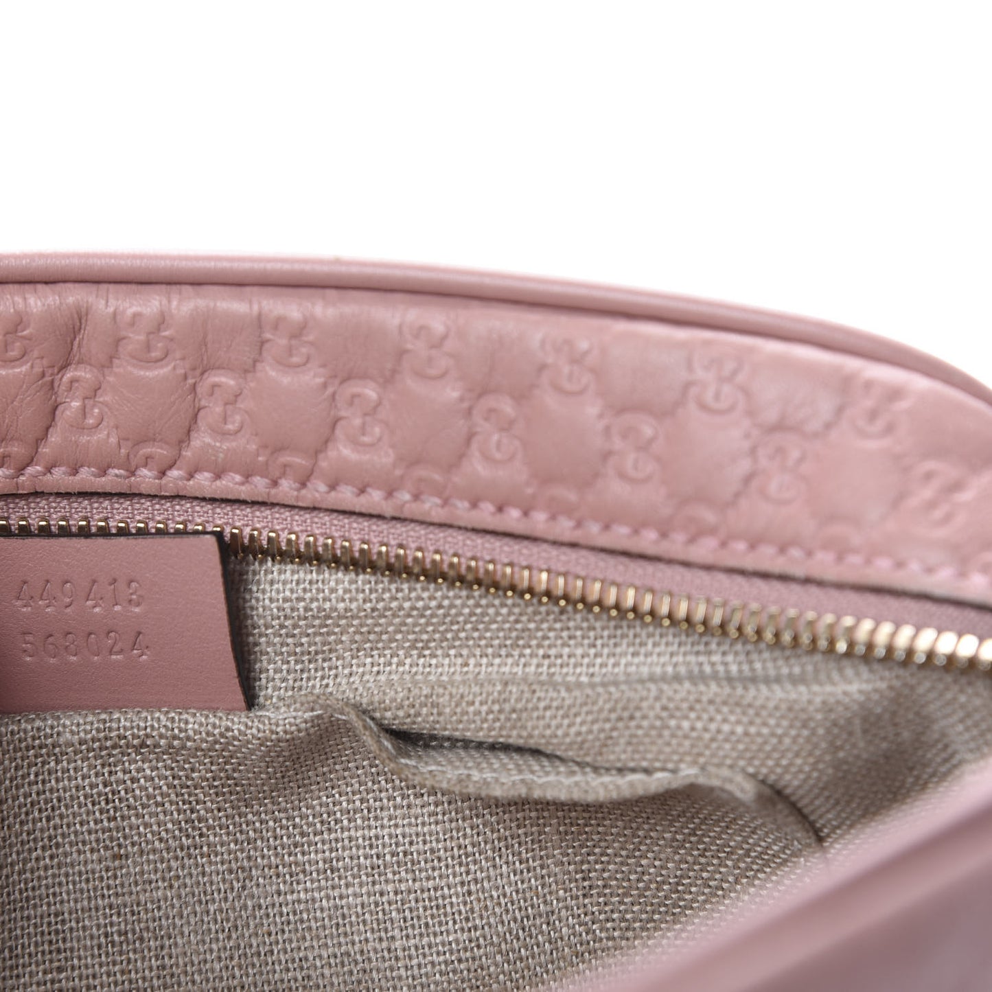 Soft Microguccissima Mini Bree Messenger Bag Soft Pink