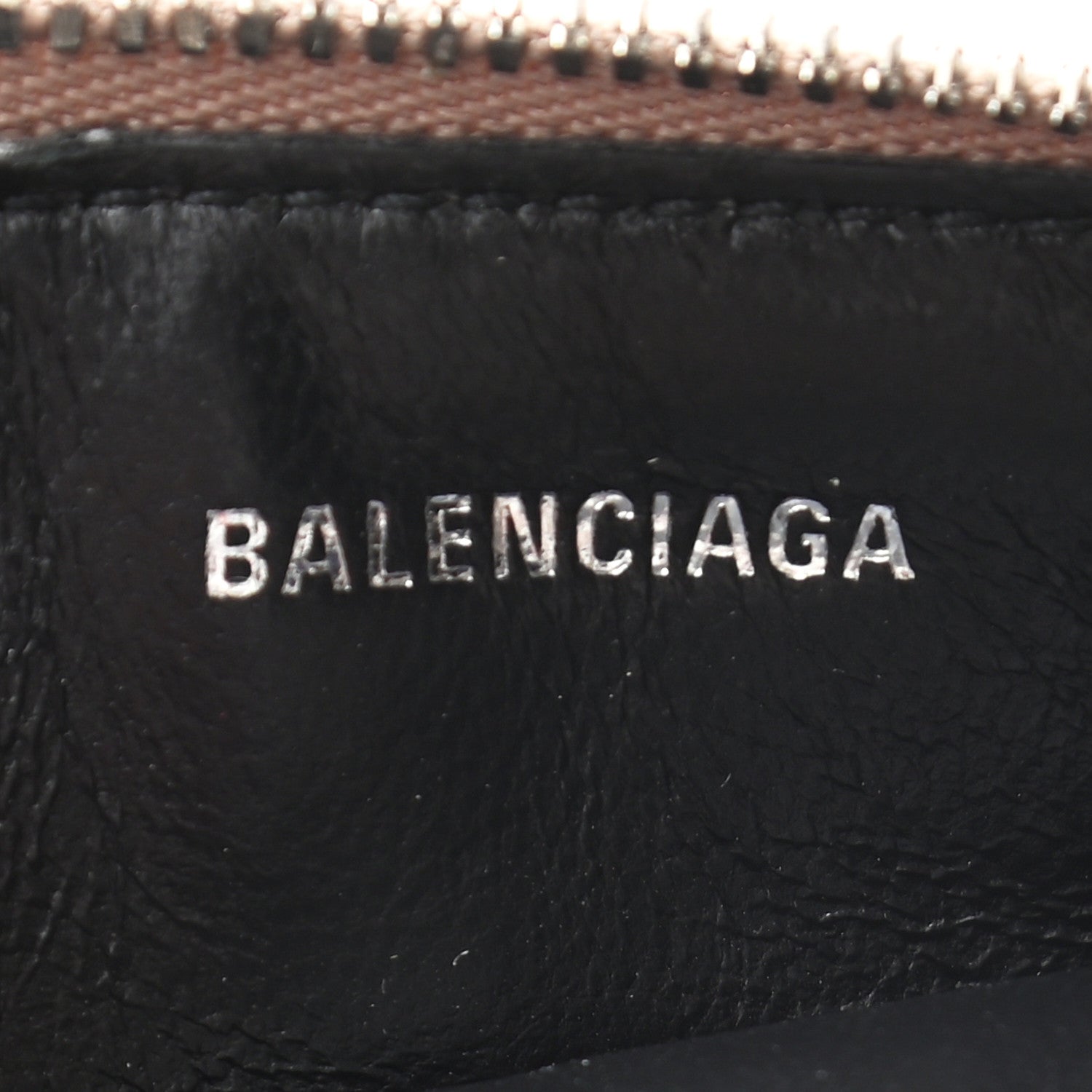 Balenciaga Shiny Calfskin Logo Crocodile Embossed Large Cash Long Coin Card Holder Mink Grey White 6 of 7