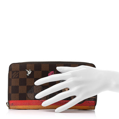 Louis Vuitton Damier Ebene 2015 Christmas Animation Zippy Wallet Poppy 2 of 8