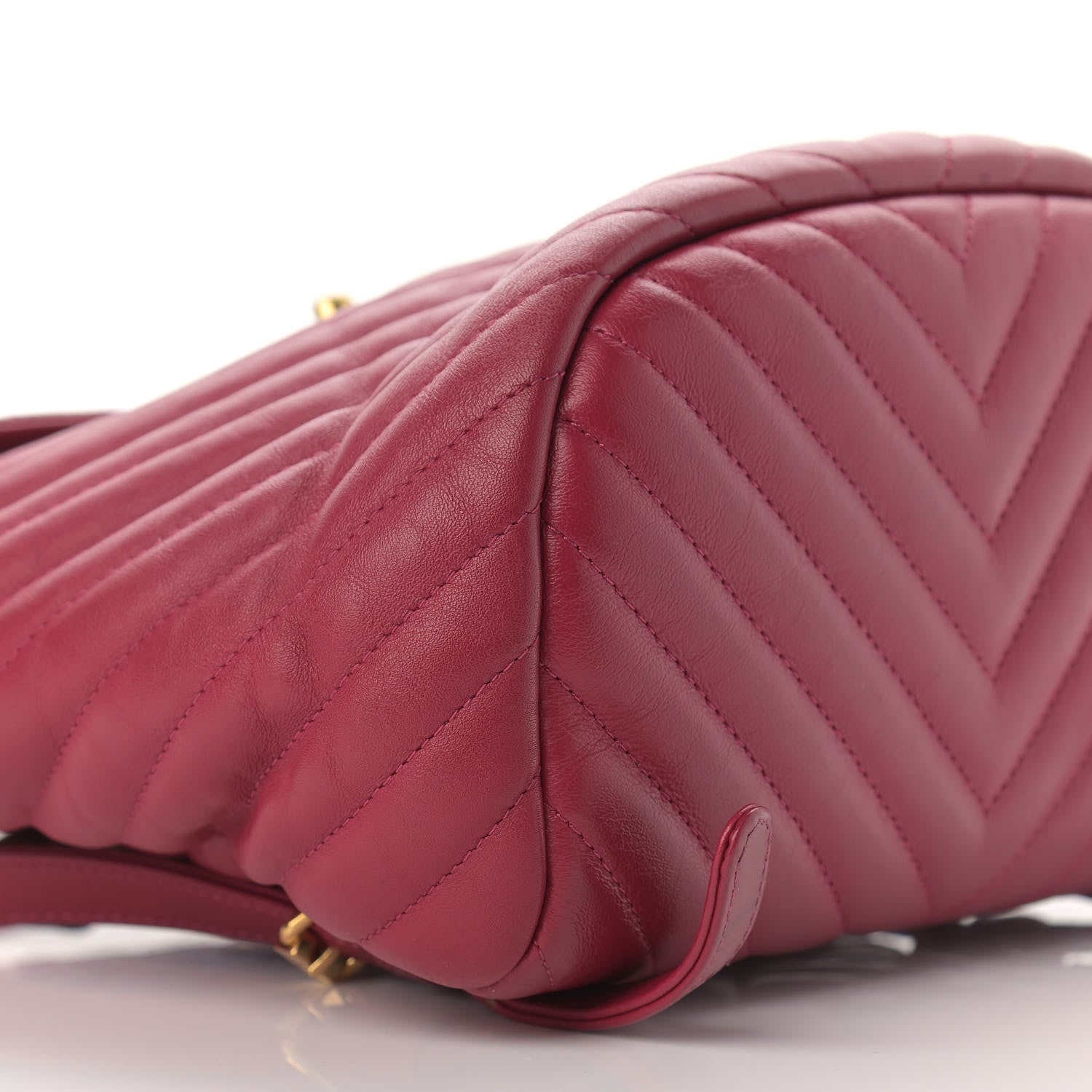 Chanel Calfskin Chevron Quilted Small Urban Spirit Backpack Dark Pink 7 of 10