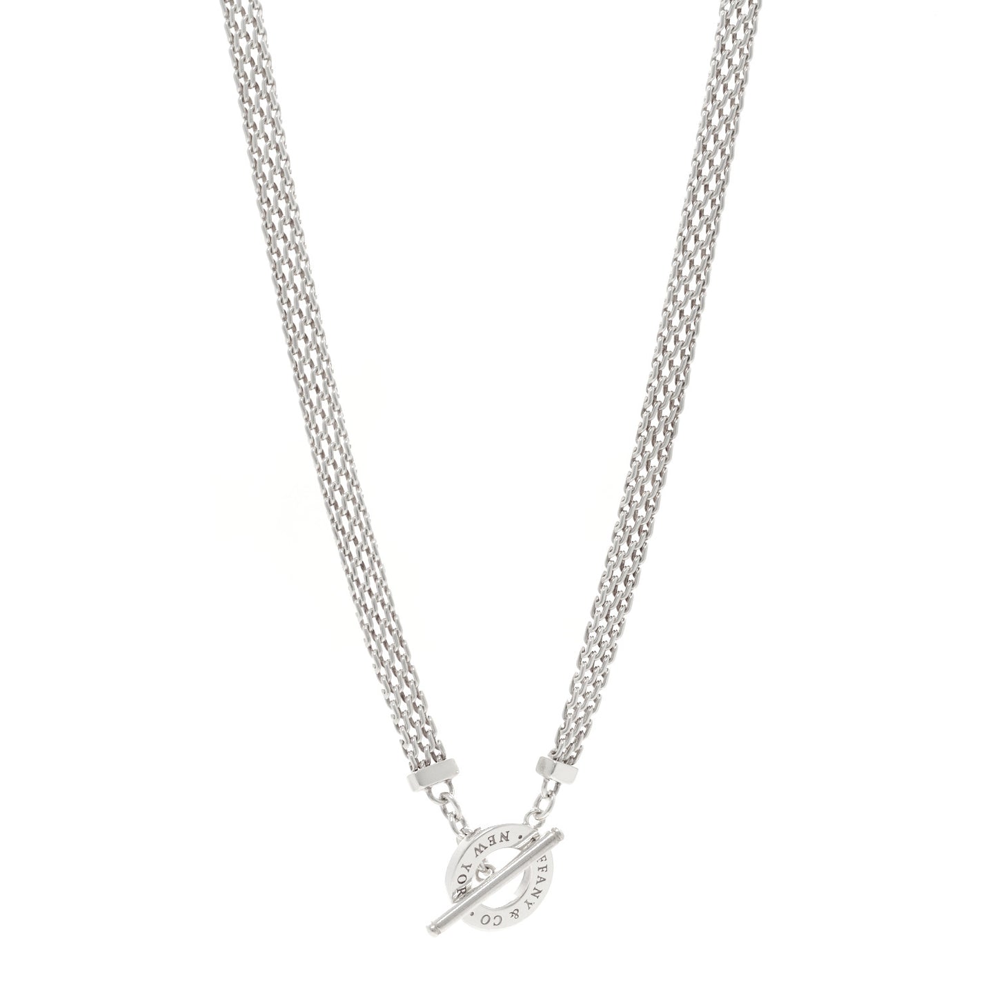Sterling Silver Somerset Mesh Toggle Necklace