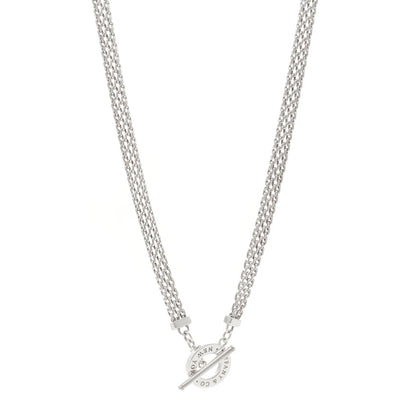 Tiffany Sterling Silver Somerset Mesh Toggle Necklace 1 of 4
