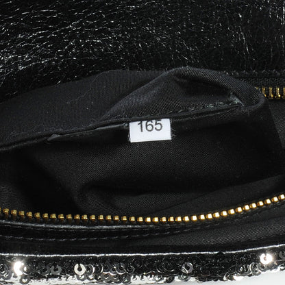 Miu Miu Oversized Sequined Clutch Black 8 of 8