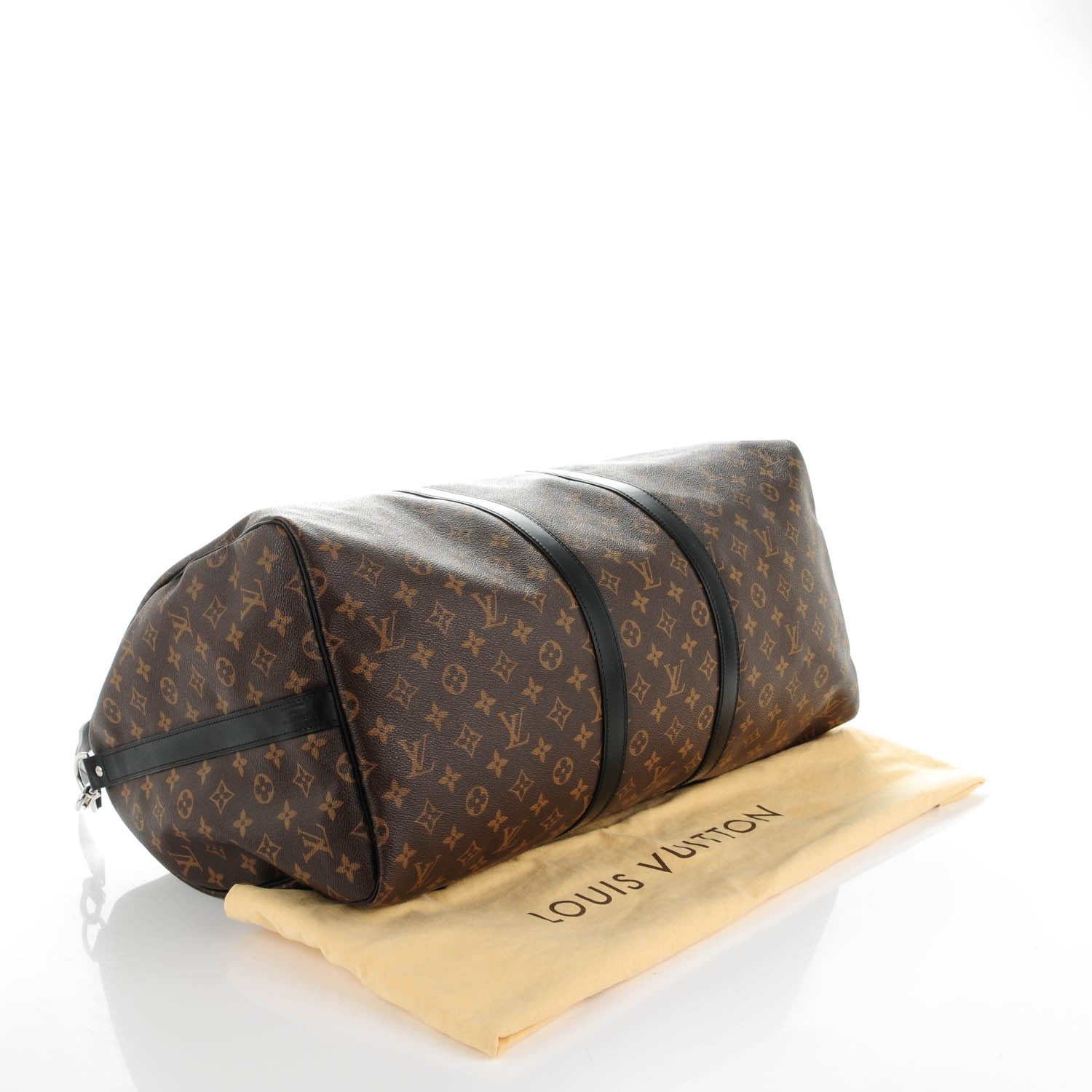Louis Vuitton Monogram Macassar Keepall Bandouliere 55 4 of 7
