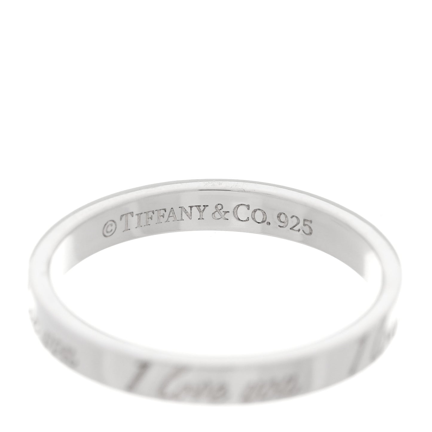 Sterling Silver Narrow Notes Ring 56 7.5