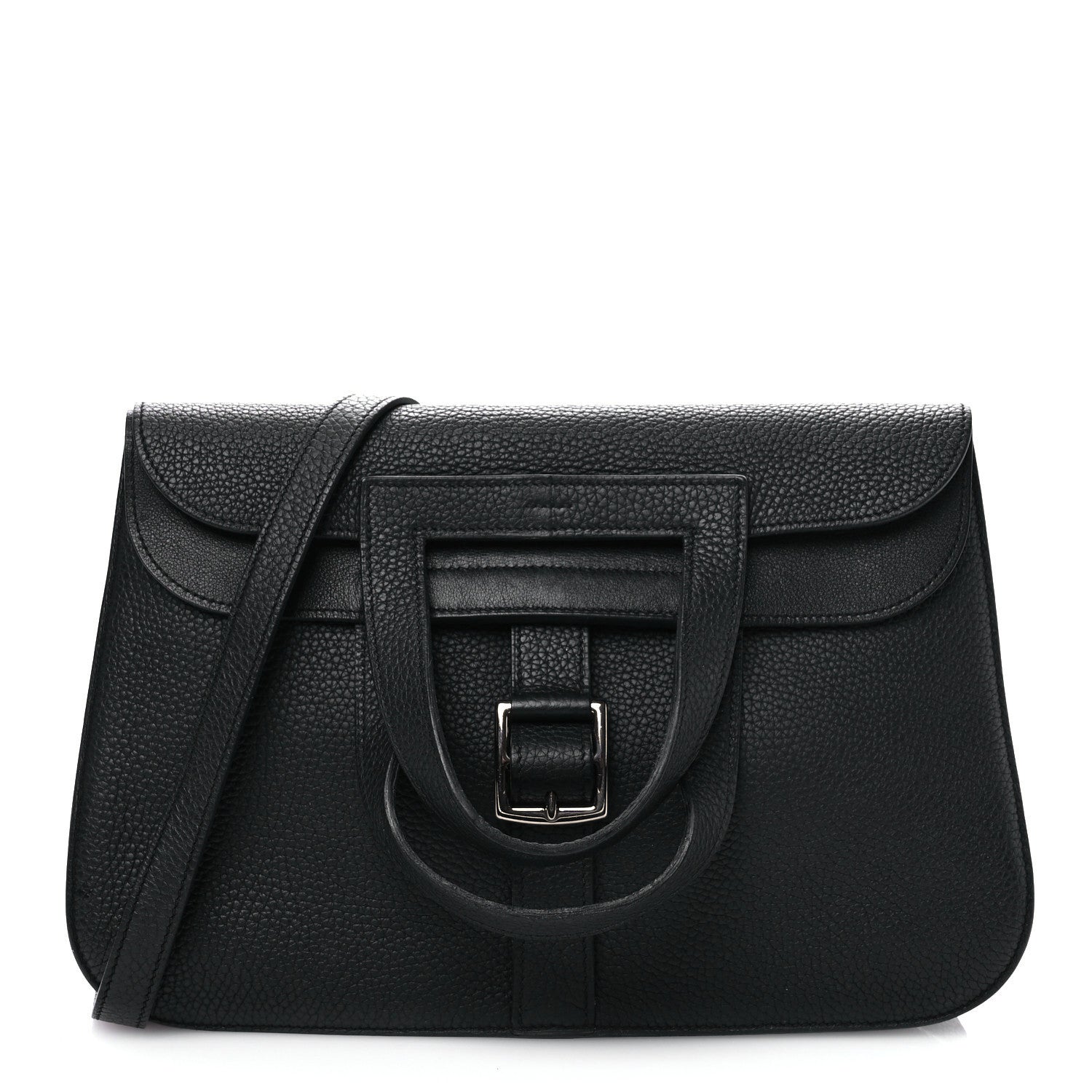 Hermes Taurillon Clemence Halzan 31 Black 1 of 10