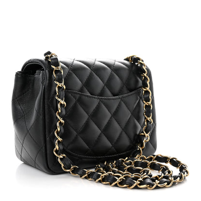 Chanel Lambskin Quilted Mini Square Flap Black 3 of 11