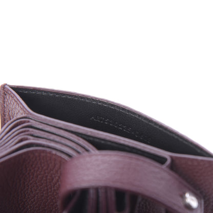 Saint Laurent Grained Calfskin Accordion Wallet Bordeaux 9 of 10