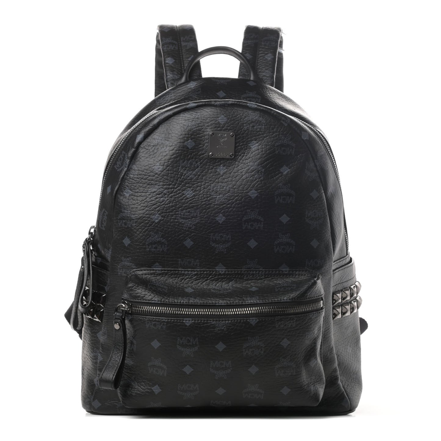 Visetos Medium Side Studs Stark Backpack Black