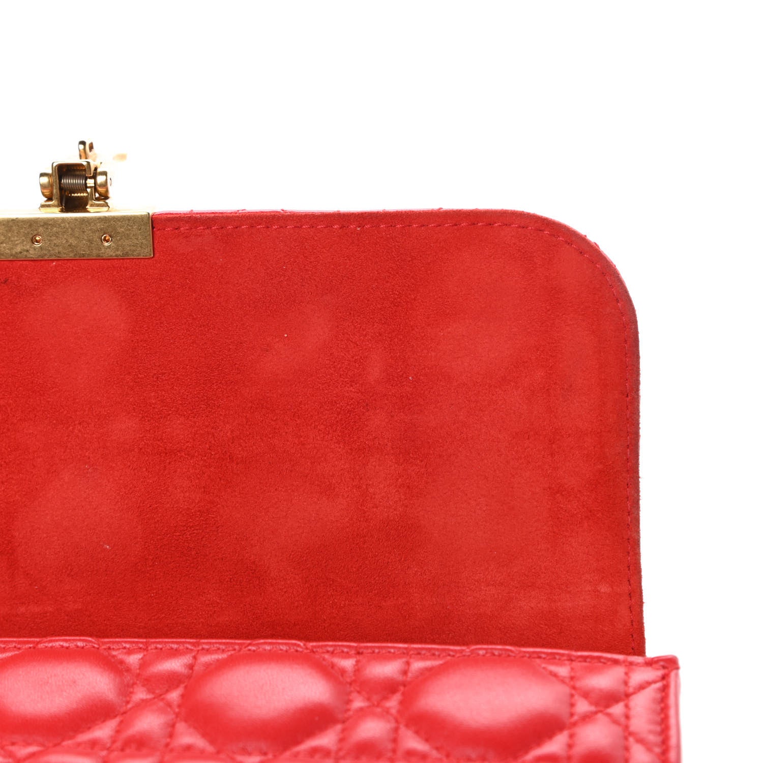 Christian Dior Lambskin Cannage Large Dioraddict Flap Red 12 of 16