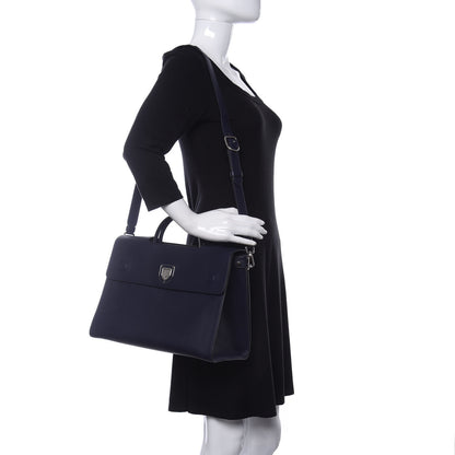 Christian Dior Calfskin Large Diorever Flap Navy 2 of 10