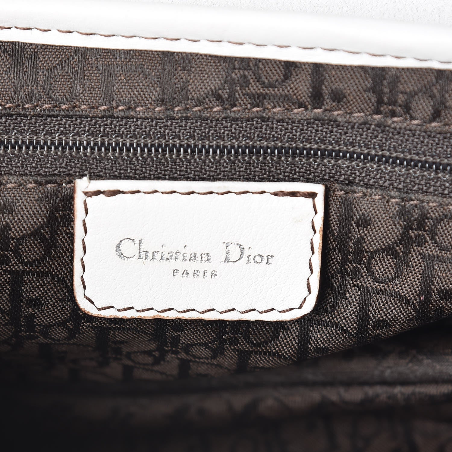 Christian Dior Calfskin Saddle Bag White 6 of 18
