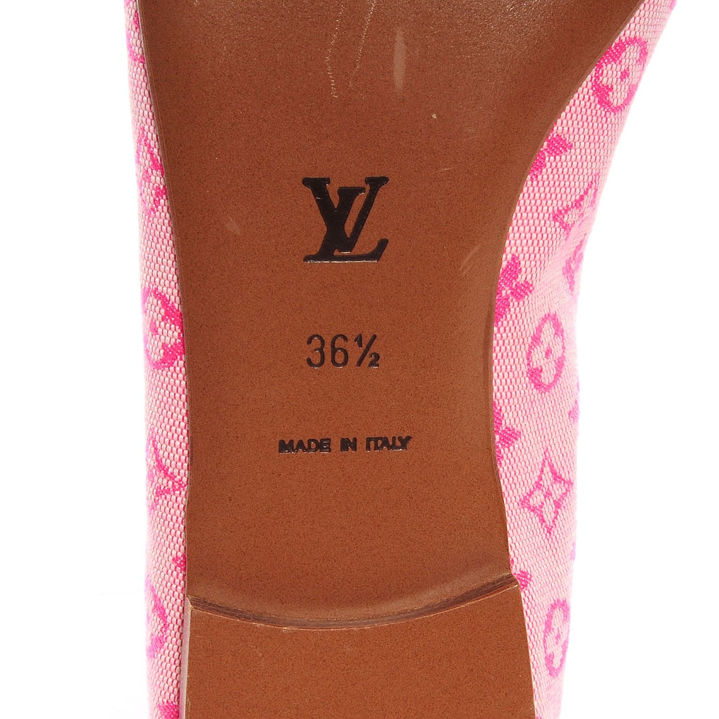 Mini Monogram Debbie Ballerina Flats 36.5 Rose