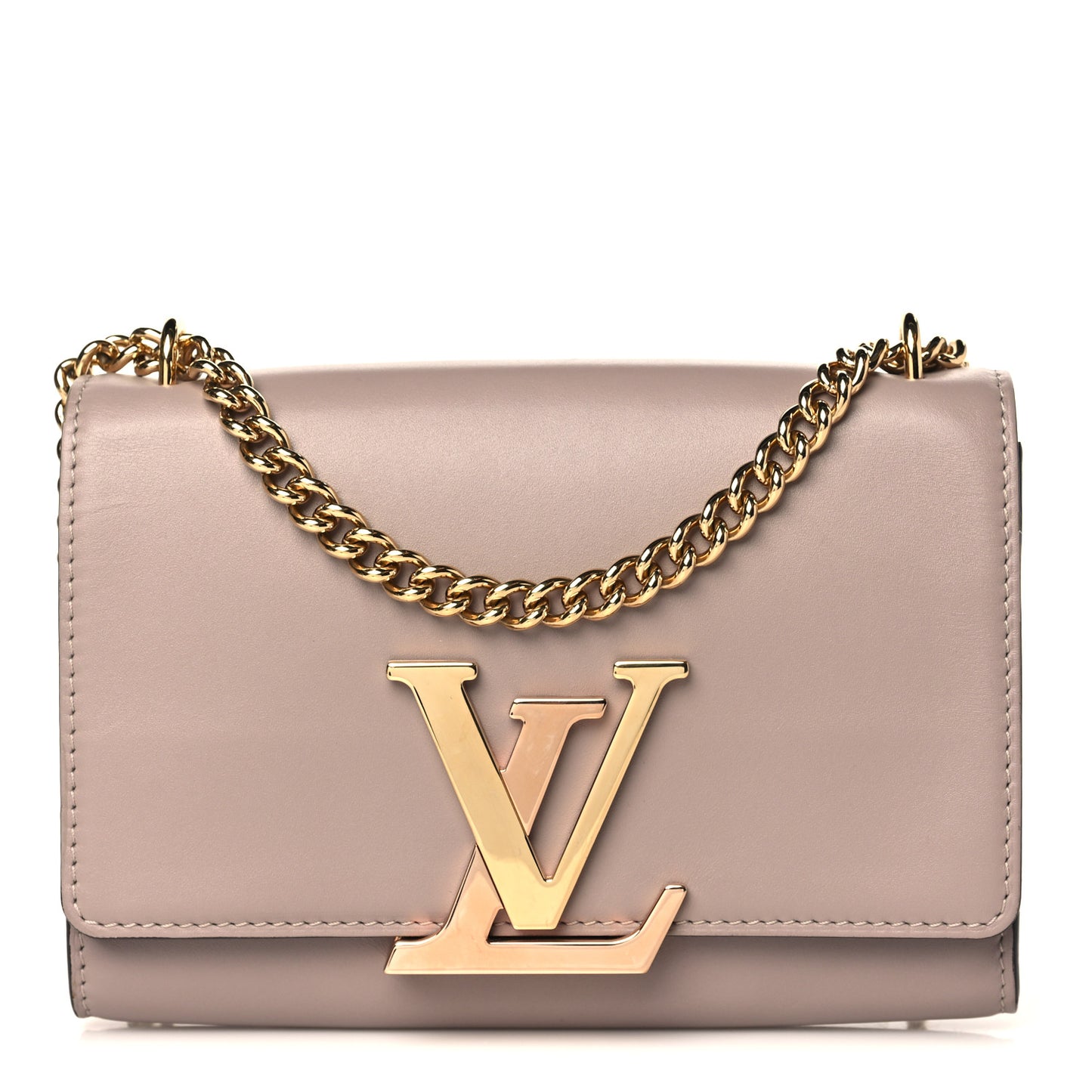 Calfskin Chain Louise MM Mastic