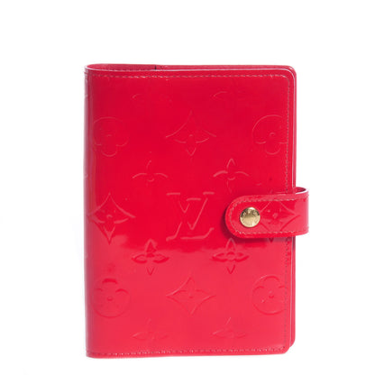 Louis Vuitton Vernis Small Ring Agenda Cover Red 1 of 6