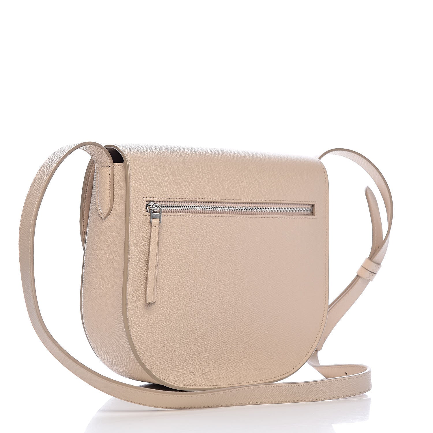 Celine Grained Calfskin Medium Trotteur Light Taupe 3 of 11