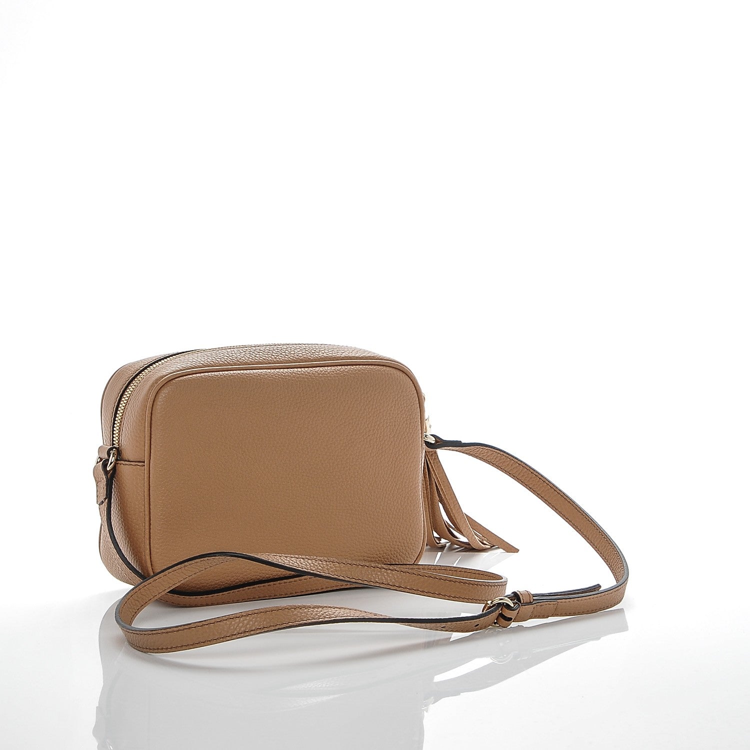 Gucci Pebbled Calfskin Small Soho Disco Bag Rose Beige 3 of 7