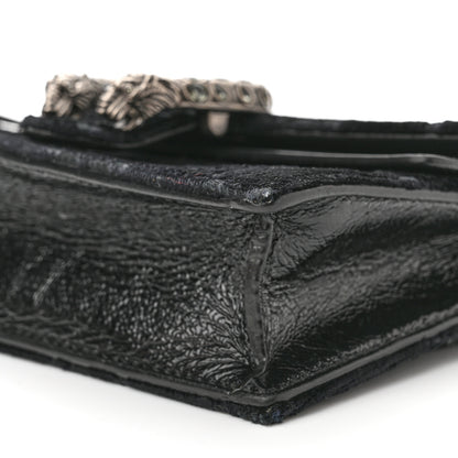 Gucci Velvet GG Monogram Super Mini Dionysus Shoulder Bag Black 9 of 15
