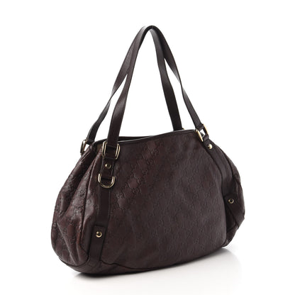 Gucci Guccissima Medium Abbey Shoulder Bag Chocolate 3 of 10