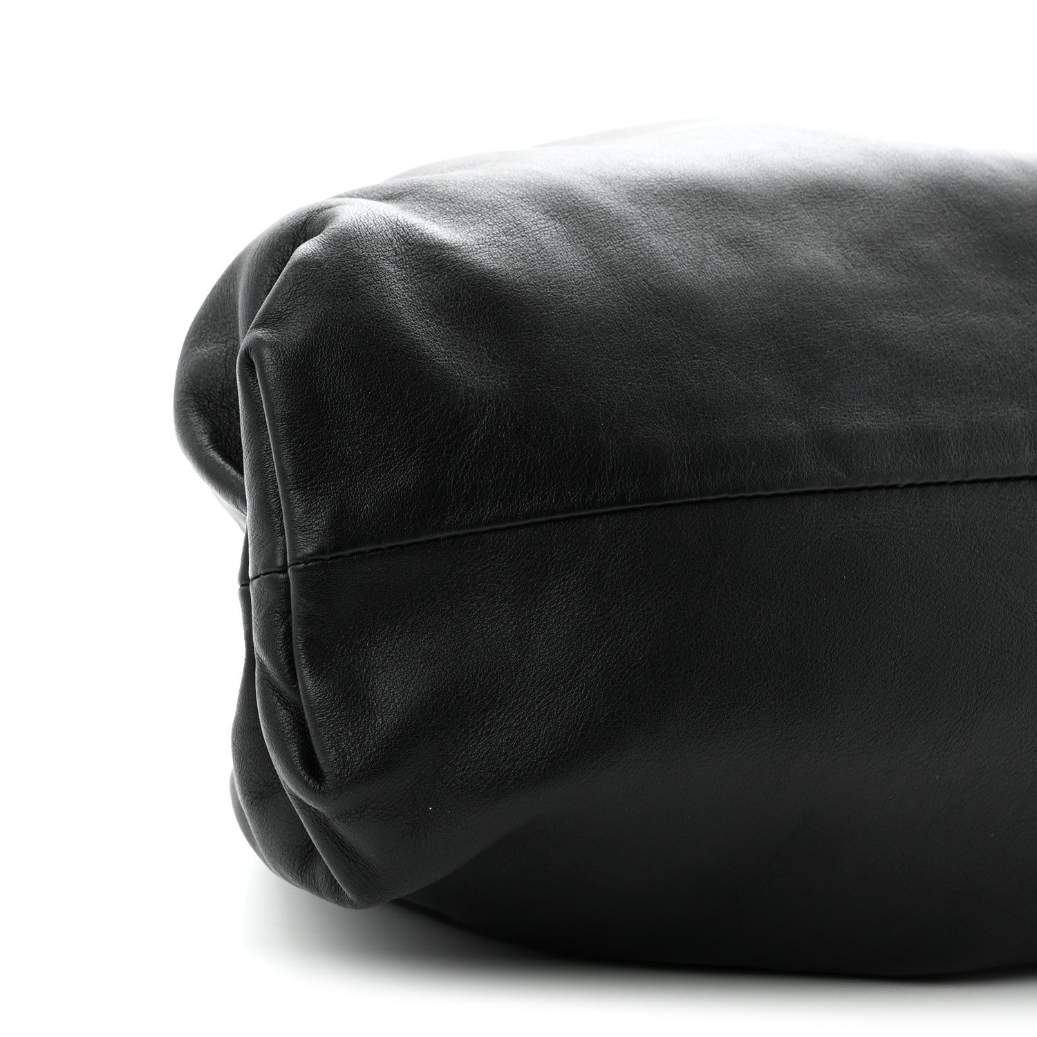 Bottega Veneta Smooth Butter Calf The Pouch Oversized Clutch Black 9 of 10