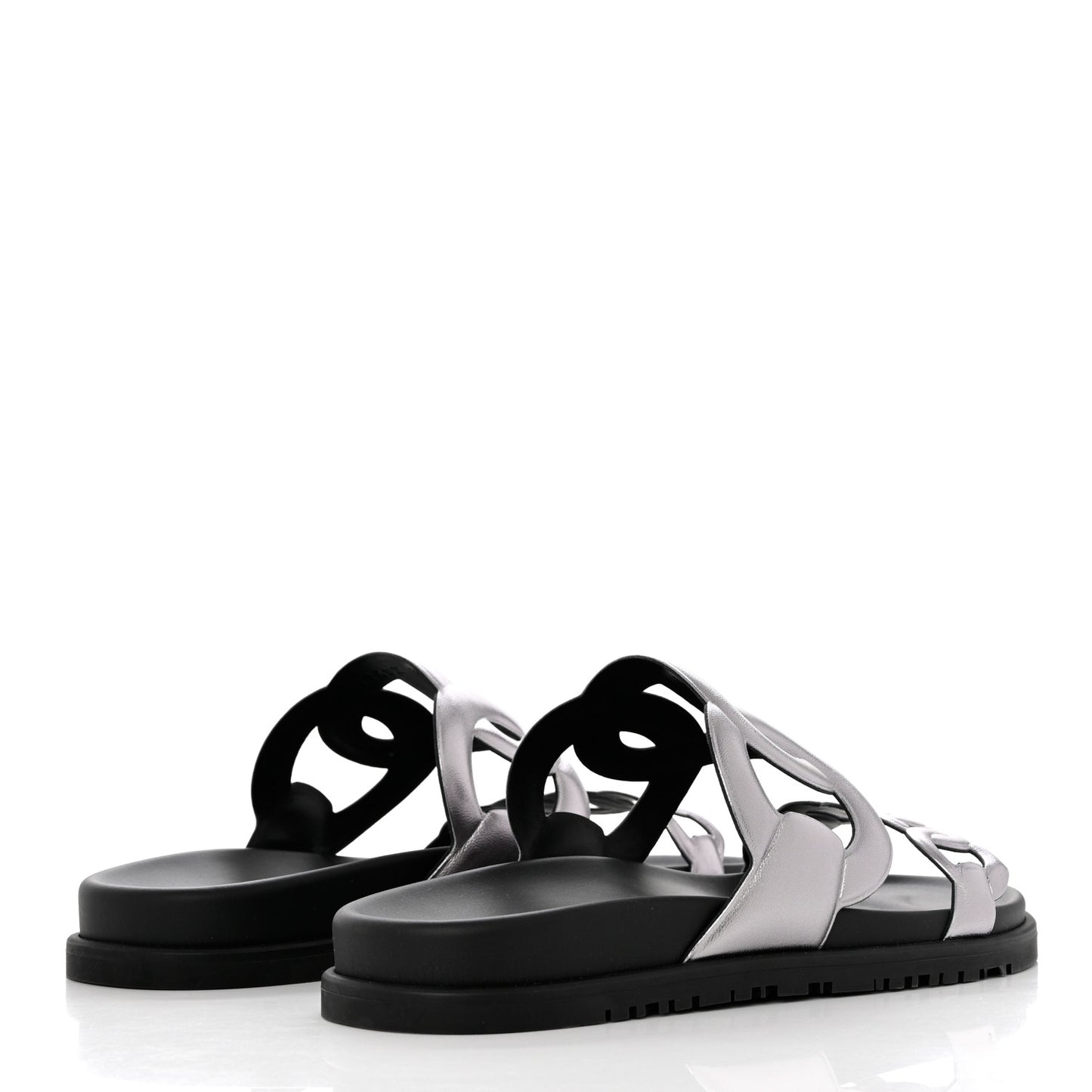 Nappa Extra Sandals 39 Gris Argent