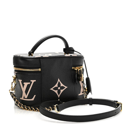 Louis Vuitton Empreinte Monogram Giant Vanity PM Black Beige 3 of 10