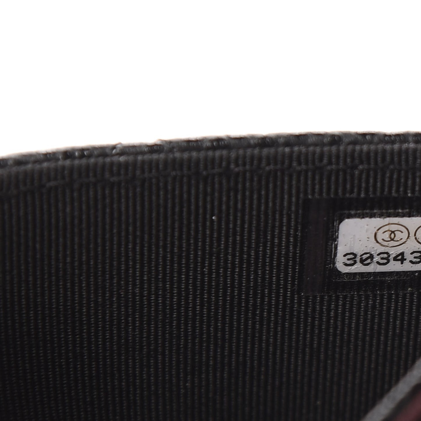 Caviar Quilted Flap Card Holder Wallet Black