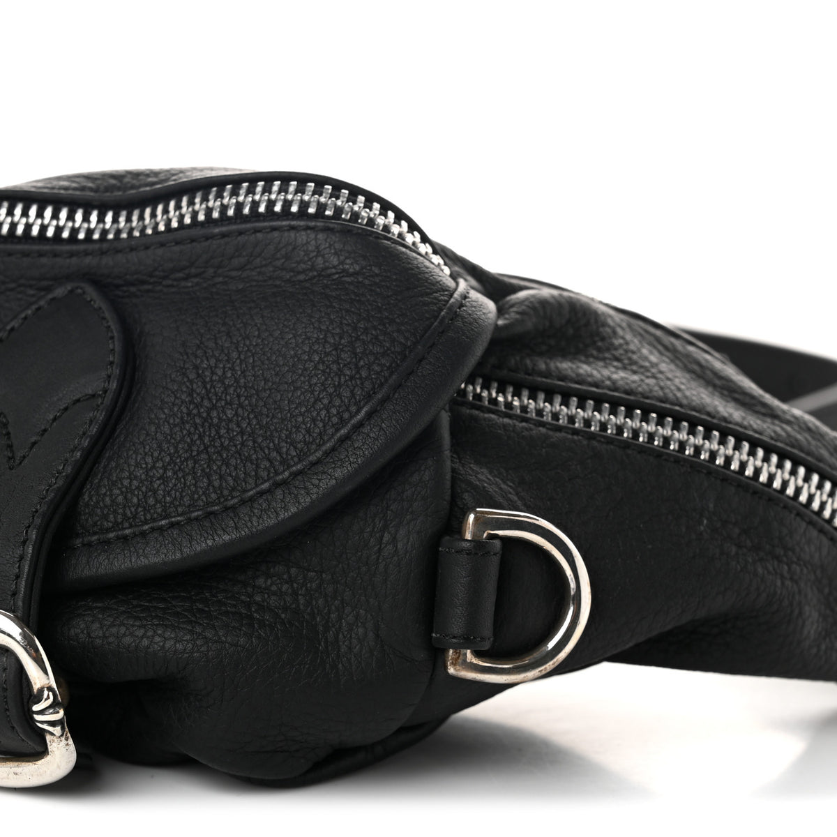 Chrome Hearts Grained Calfskin Snat Pack Gunslinger Waist Bag Black 8 of 8