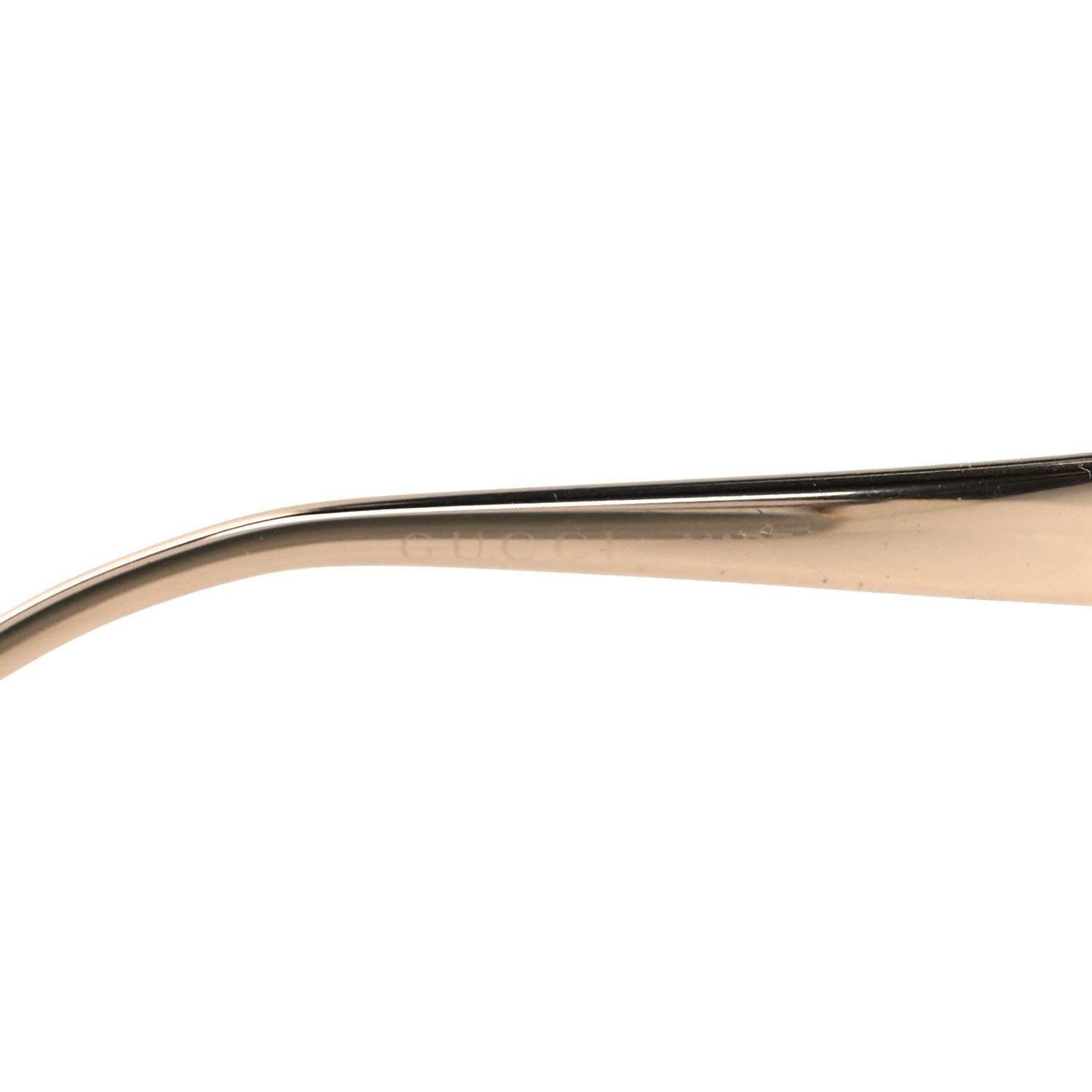 Gucci Metal Oversized Round Frame GG0225S Sunglasses Gold 6 of 8