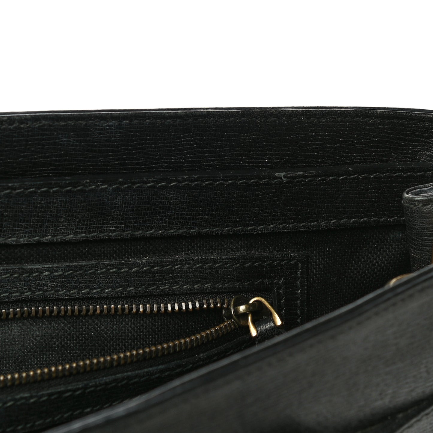 Textured Calfskin Medium Bright Bit Tote Black
