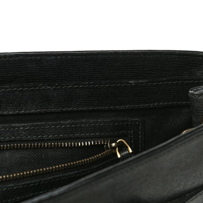 Gucci Textured Calfskin Medium Bright Bit Tote Black 11 of 15