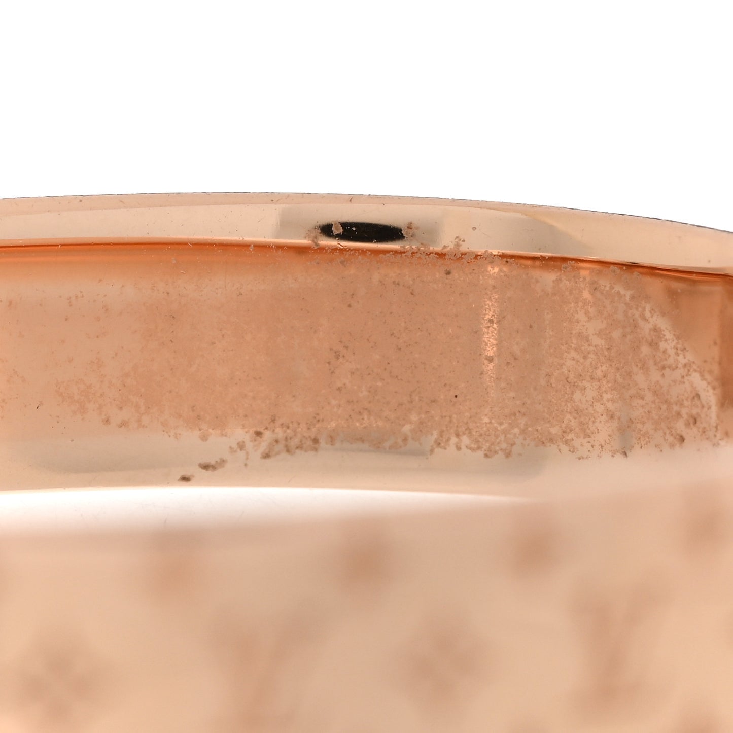 Brass Monogram Nanogram Cuff S Pink Gold