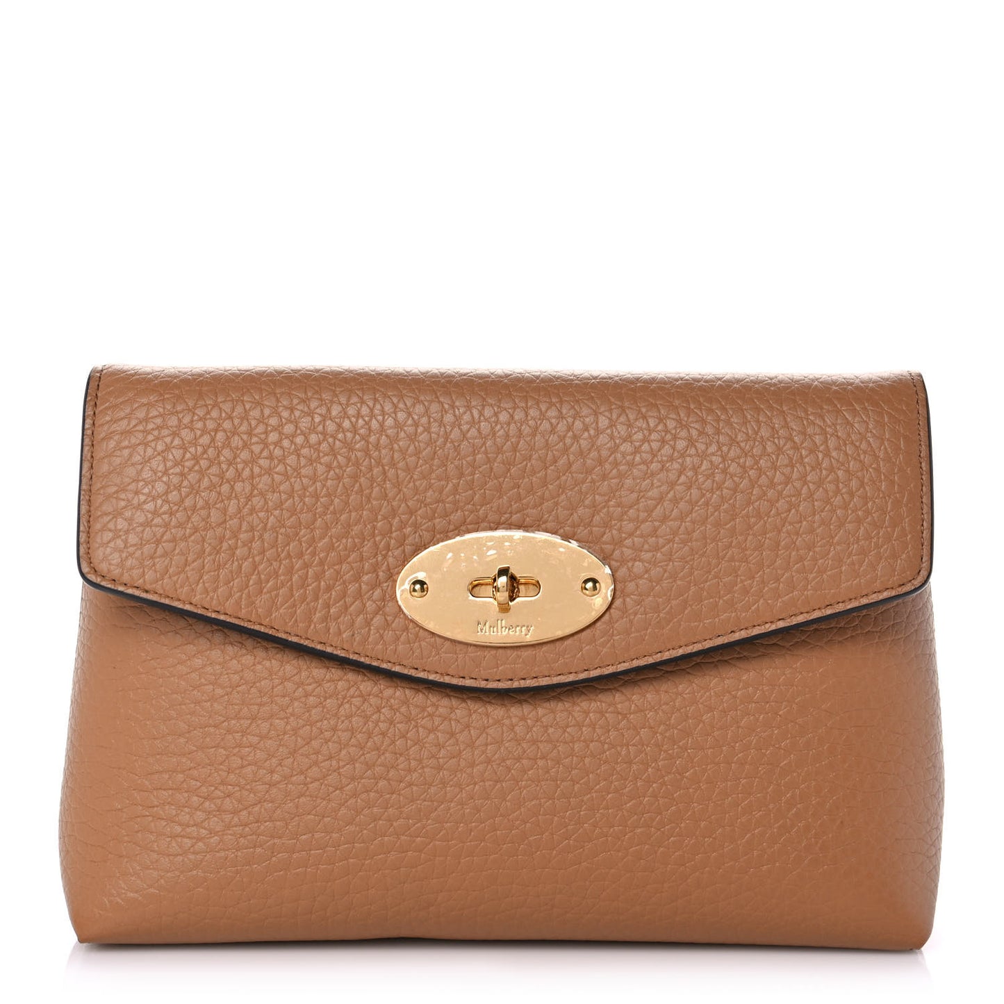 Heavy Grain Calfskin Large Darley Cosmetic Pouch Sable