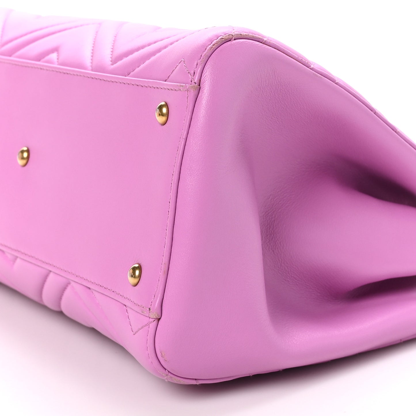 Calfskin Matelasse Small GG Marmont Tote Candy Mousse