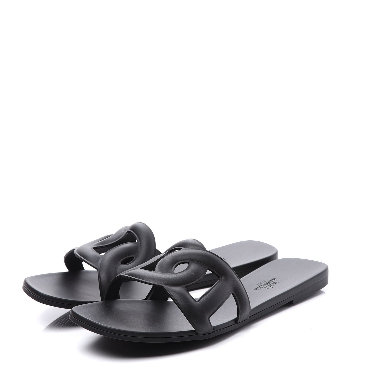 Rubber Aloha Sandals 40 Black
