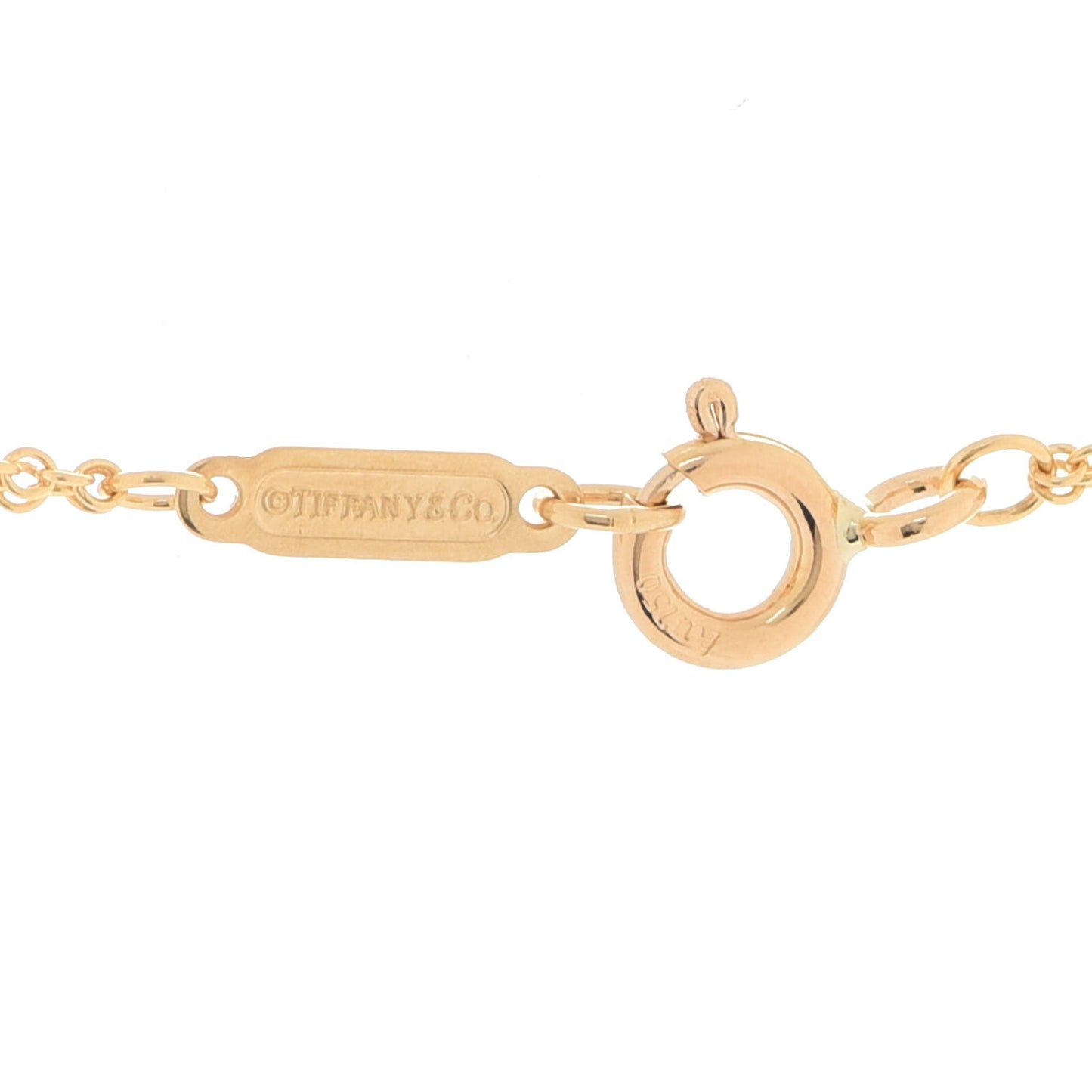 18K Yellow Gold Infinity Double Chain Pendant Necklace