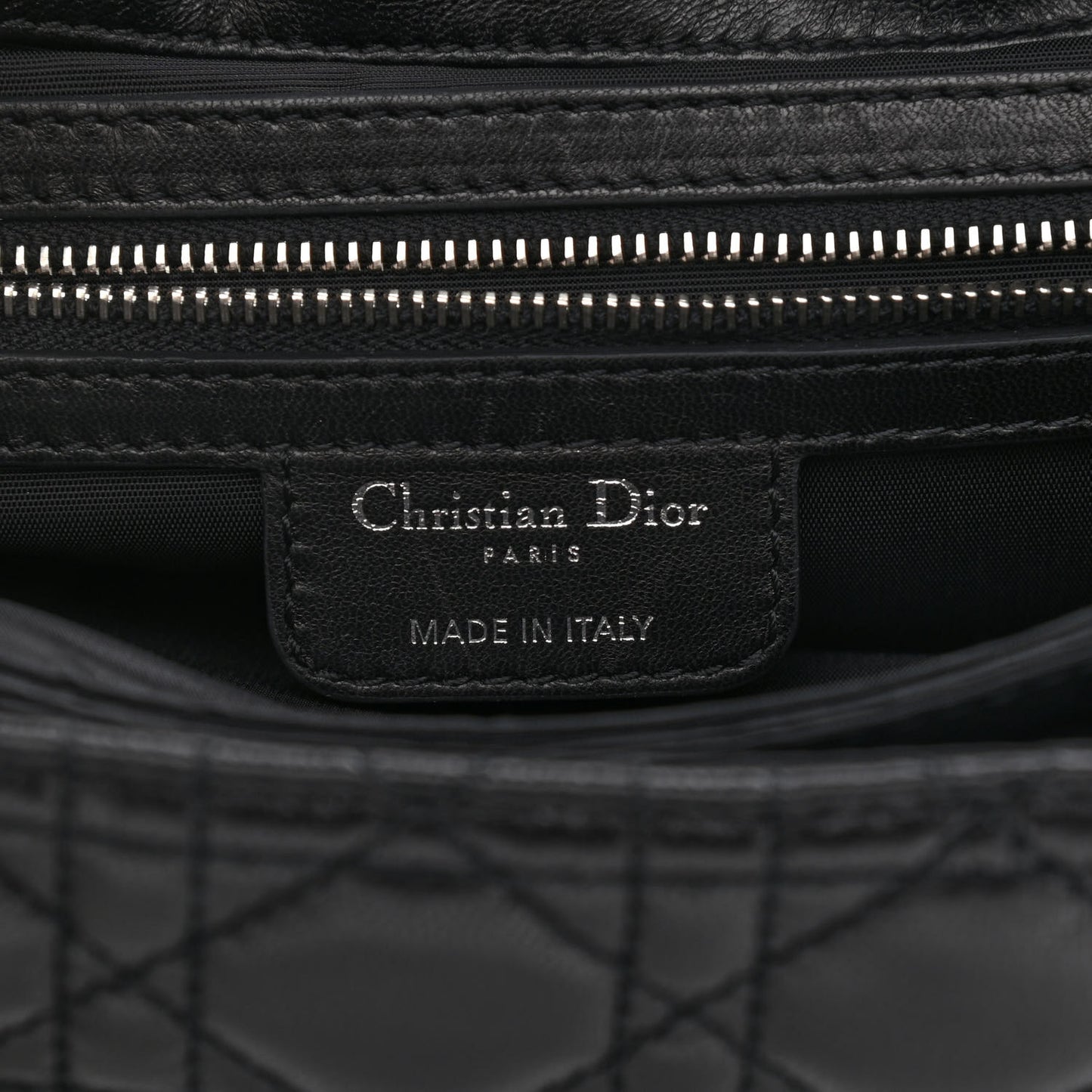 Lambskin Cannage New Lock Flap Black