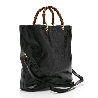 Gucci GG Monogram Bamboo Reversible Tote Black 6 of 18