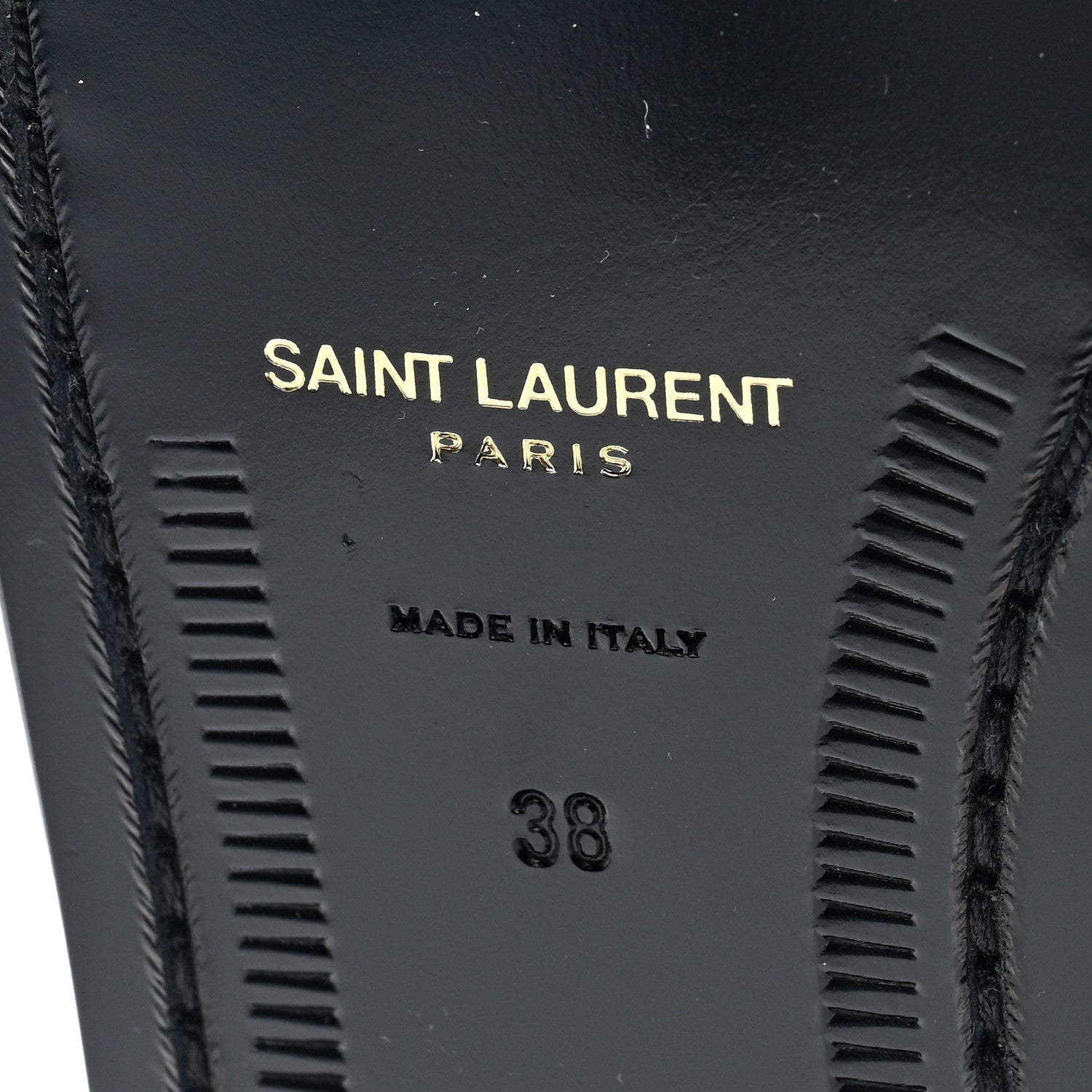 Saint Laurent Magnum Calfskin Le Loafer 15 Moccasin  38 Black 7 of 8